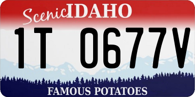 ID license plate 1T0677V