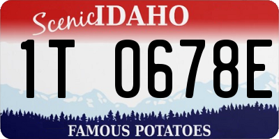 ID license plate 1T0678E