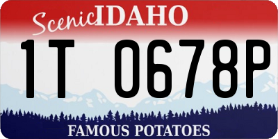 ID license plate 1T0678P
