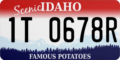 ID license plate 1T0678R