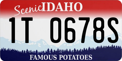 ID license plate 1T0678S