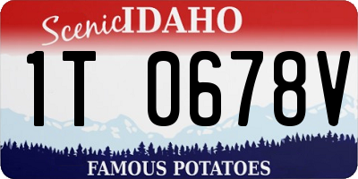 ID license plate 1T0678V