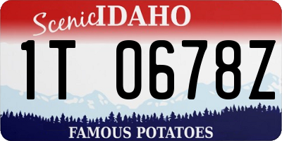 ID license plate 1T0678Z