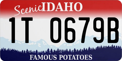 ID license plate 1T0679B