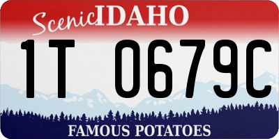 ID license plate 1T0679C