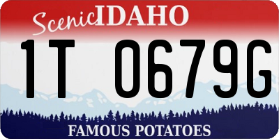 ID license plate 1T0679G