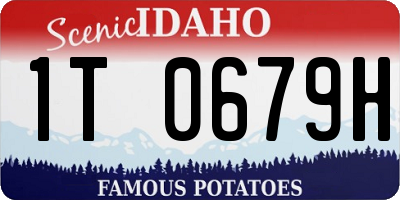 ID license plate 1T0679H