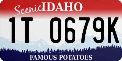 ID license plate 1T0679K