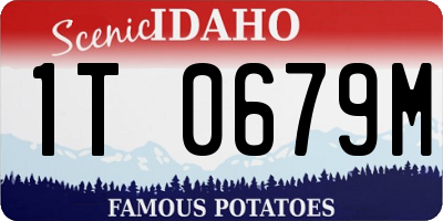 ID license plate 1T0679M