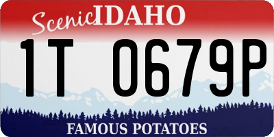 ID license plate 1T0679P