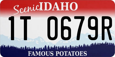 ID license plate 1T0679R