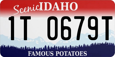 ID license plate 1T0679T