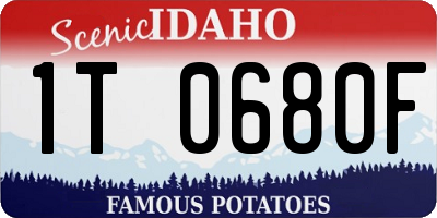 ID license plate 1T0680F