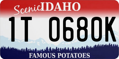 ID license plate 1T0680K