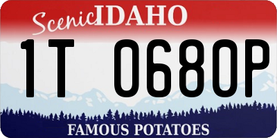 ID license plate 1T0680P