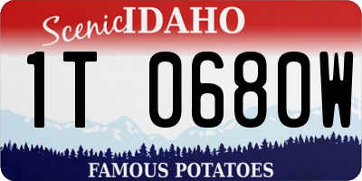 ID license plate 1T0680W