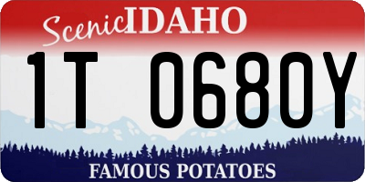 ID license plate 1T0680Y