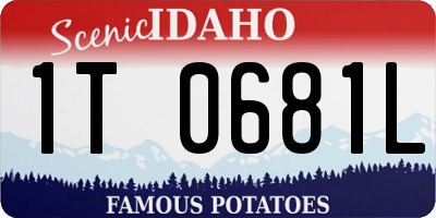 ID license plate 1T0681L