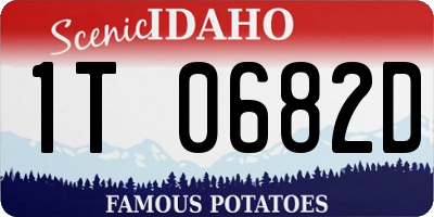 ID license plate 1T0682D