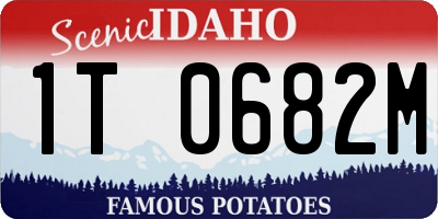 ID license plate 1T0682M