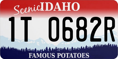 ID license plate 1T0682R