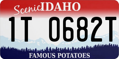 ID license plate 1T0682T