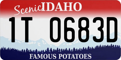 ID license plate 1T0683D