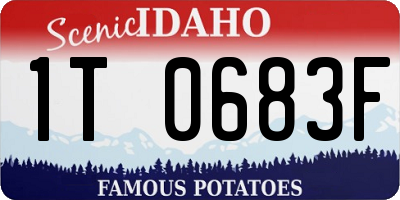 ID license plate 1T0683F