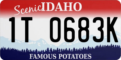 ID license plate 1T0683K