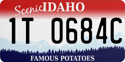 ID license plate 1T0684C