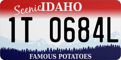 ID license plate 1T0684L