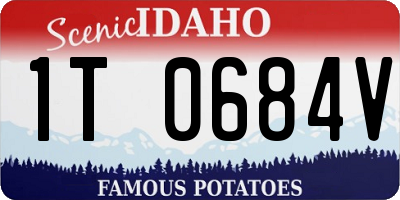 ID license plate 1T0684V