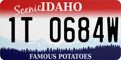 ID license plate 1T0684W