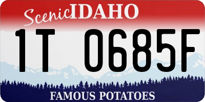 ID license plate 1T0685F