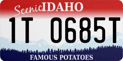 ID license plate 1T0685T