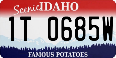 ID license plate 1T0685W