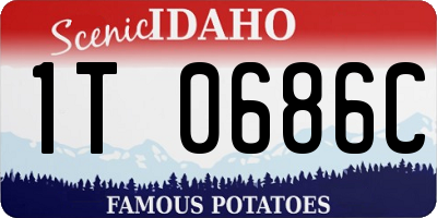 ID license plate 1T0686C