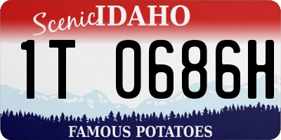 ID license plate 1T0686H