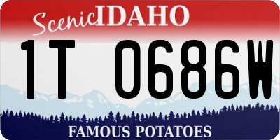 ID license plate 1T0686W