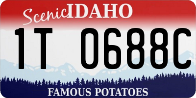 ID license plate 1T0688C