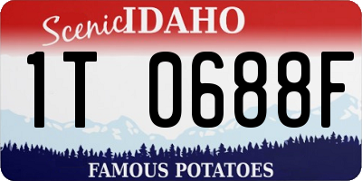 ID license plate 1T0688F