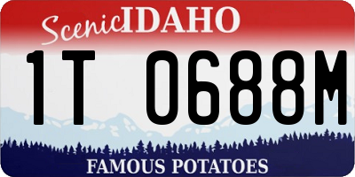 ID license plate 1T0688M