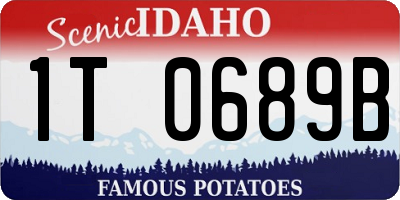 ID license plate 1T0689B