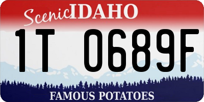 ID license plate 1T0689F