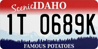 ID license plate 1T0689K