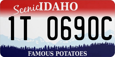 ID license plate 1T0690C