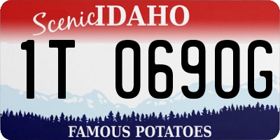 ID license plate 1T0690G