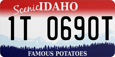ID license plate 1T0690T