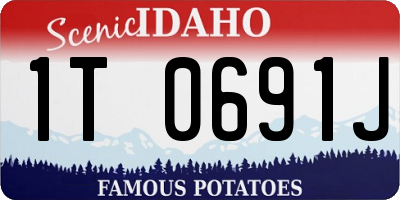 ID license plate 1T0691J