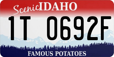 ID license plate 1T0692F